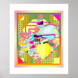 Póster El Poster de la carrera de caballos