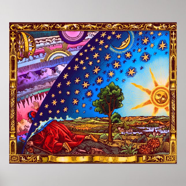 Póster El Poster de la Cúpula Flammarion (con borde) (Frente)
