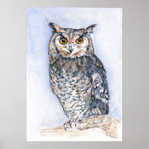 Póster El Poster de la huella de acuarela menos hablada