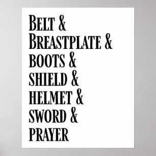 Póster El Poster de la lista de armas de Dios