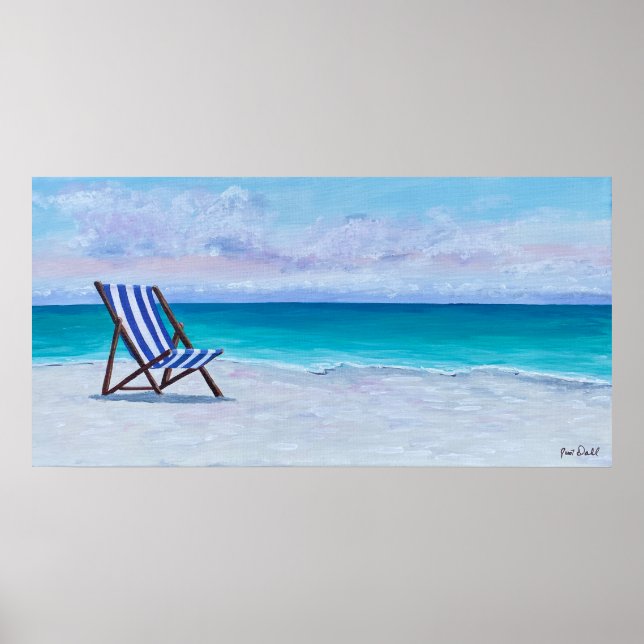 Póster El Poster de la Presidencia Azul Real - de Just Da (Frente)