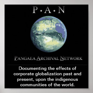 Póster El poster de la red archival de Pangaea