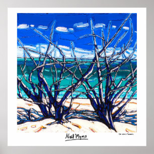 Póster El poster de la tapicería de la isla del gato