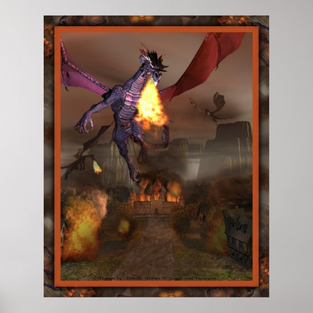 Póster El Poster de la venganza de los dragones (Frente)