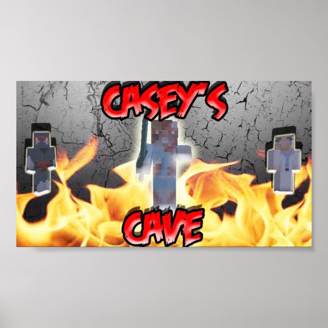 Póster El Poster de las cavernas de Casey (Frente)