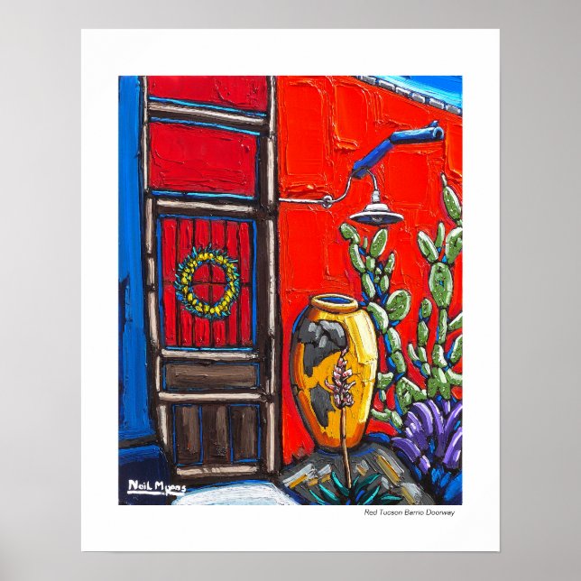 Póster El Poster de las vías de acceso Red Tucson Barrio (Frente)