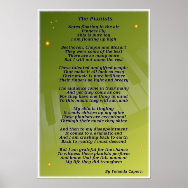 Póster El Poster de los pianistas (Frente)