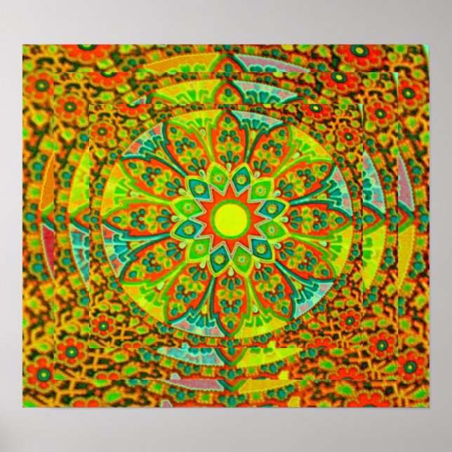 Póster El Poster de Mandala, pequeño (Frente)