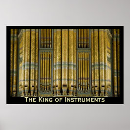 Póster El poster de órganos del Rey de los Instrumentos -