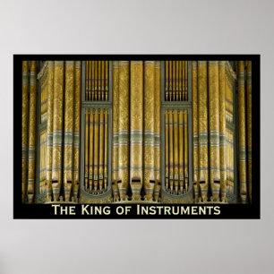 Póster El poster de órganos del Rey de los Instrumentos -