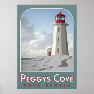 Póster El Poster de Peggy's Cove Deco