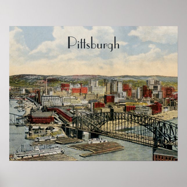 Póster El Poster de Pittsburgh Point 1931 (Frente)