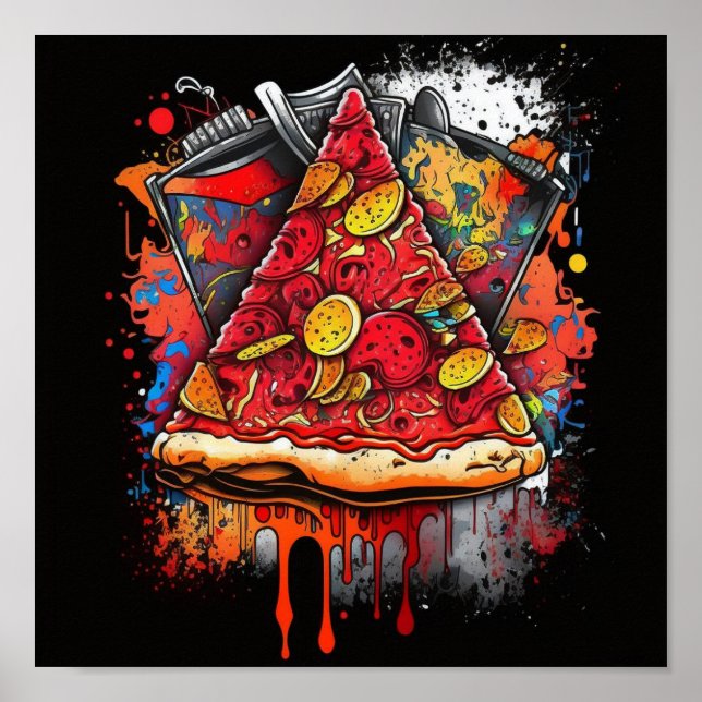 Póster El Poster de Pizza Lover (Frente)