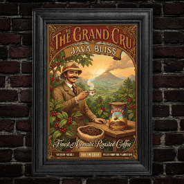 Póster El Poster del café Grand Cru Java Bliss
