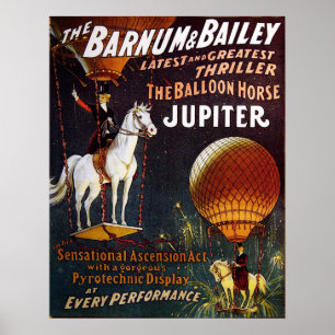 Póster El poster del circo de Júpiter del caballo del