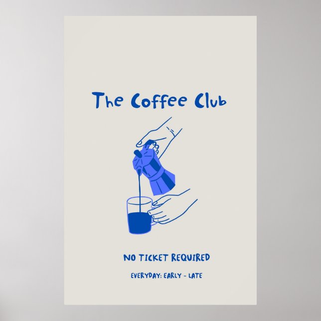 Póster El Poster del Coffee Club (Frente)