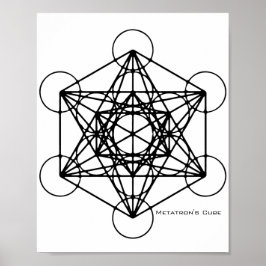 Póster El Poster del cubo de Metatron