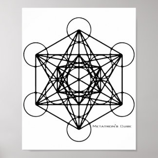 Póster El Poster del cubo de Metatron