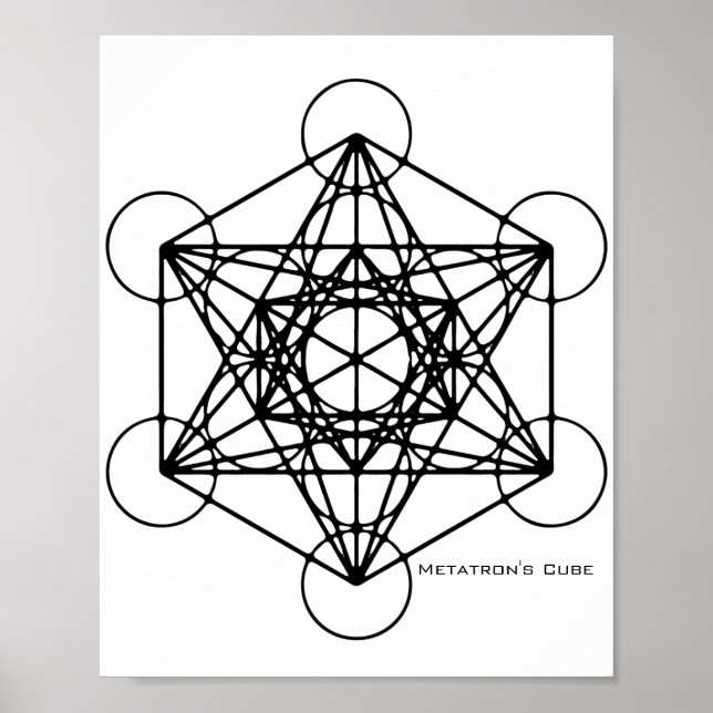 Póster El Poster del cubo de Metatron (Frente)