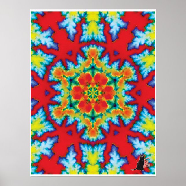 Póster El Poster del Kaleidoscope del Collage cinético de (Frente)