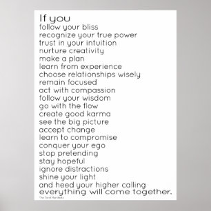 Póster El poster del manifiesto de Tarot