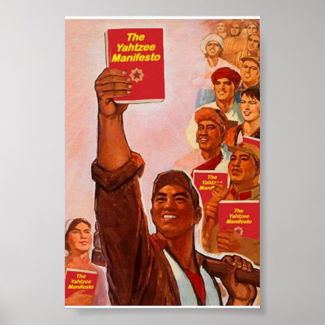 Póster El Poster del manifiesto Yahtzee (Frente)