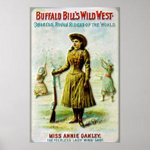 Póster El poster del oeste salvaje Annie Oakley de