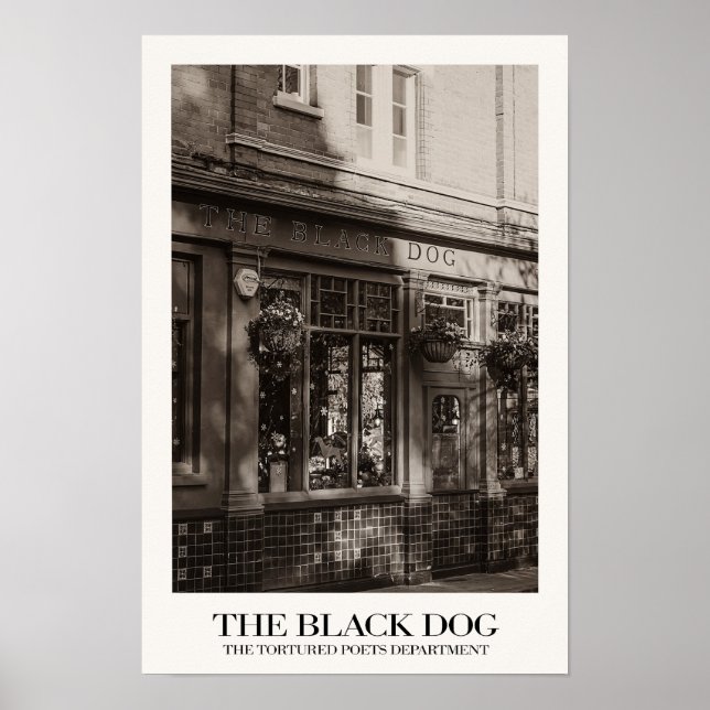 Póster El Poster del perro negro (Frente)