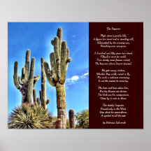 El Poster del poema de Saguaro