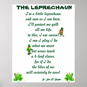 PÓSTER EL POSTER DEL POEMA LEPRECHAUN