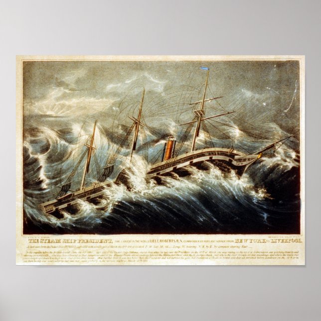 Póster El Poster del presidente del barco de vapor (Frente)