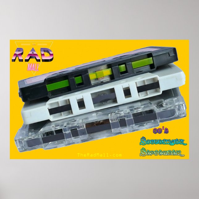 Póster El Poster del Rad Mall "80's Soundtrack September" (Frente)
