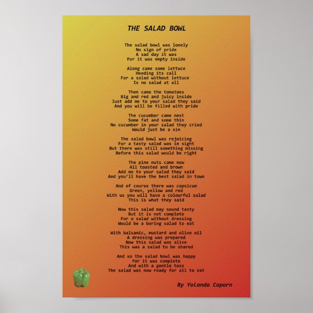 Póster El Poster del Salad Bowl (Frente)