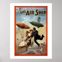 El Poster del Teatro Airship Vintage.