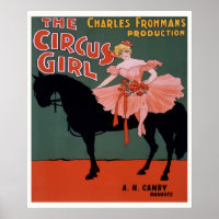 El Poster del Teatro Chica Circus, alrededor de 18
