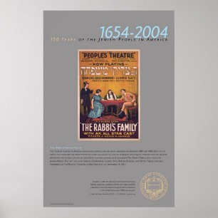 Póster El poster del teatro de la familia del rabino