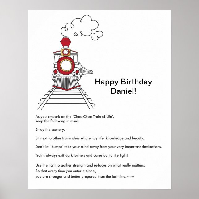 Póster El Poster del tren de vida Choo-Choo (Frente)