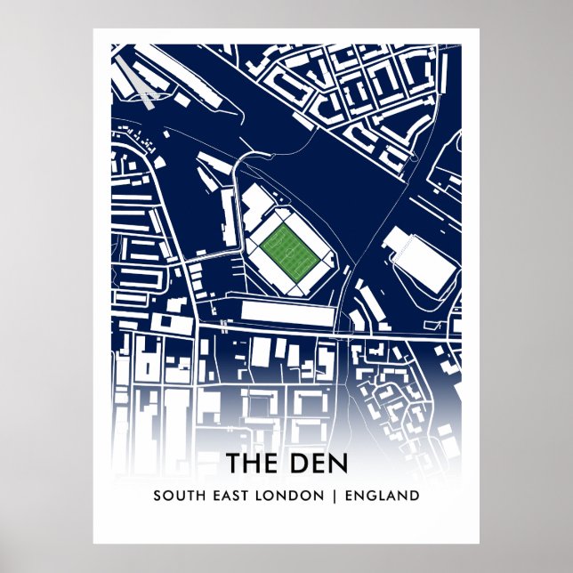 Póster El Poster Den - hogar de Millwall FC (Frente)