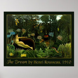 Póster El poster "El sueño" de Rousseau