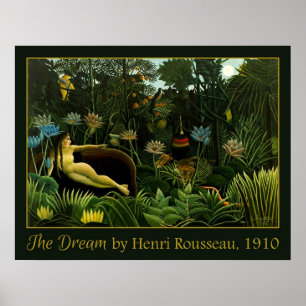Póster El poster "El sueño" de Rousseau