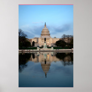 Póster El poster fotográfico del Capitolio de los Estados