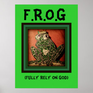 Póster El Poster FROG confía plenamente en Dios
