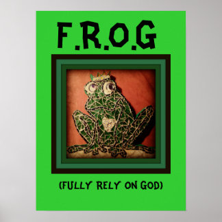 Póster El Poster FROG confía plenamente en Dios