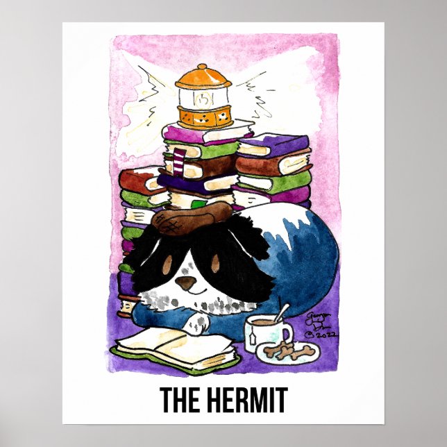 Póster El Poster Hermit BCN Tarot (Frente)
