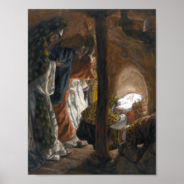 Póster El Poster "La adoración del Magi" de Tissot (Frente)