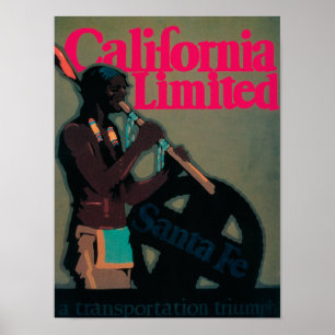 Póster El poster limitado California del viaje del tren