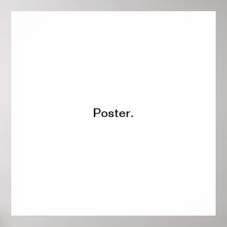 Póster El Poster minimalista