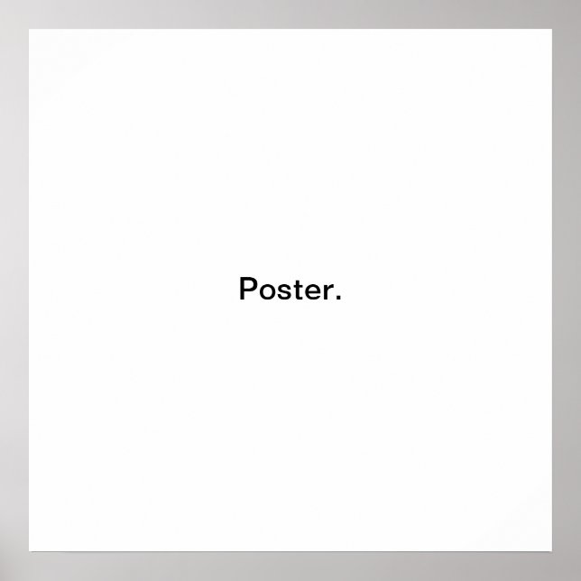 Póster El Poster minimalista (Frente)