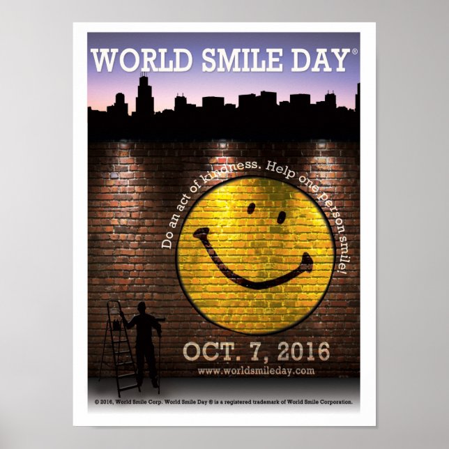 Póster El Poster oficial del Día Mundial de la Sonrisa® 2 (Frente)