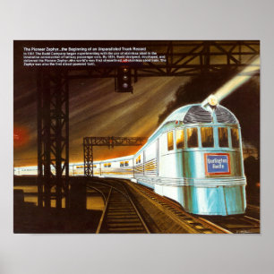 Póster El poster pionero 1934 del Zephyr